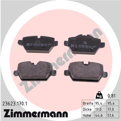 Brake Pad Set, disc brake (Rear axle)  Art. 236231701