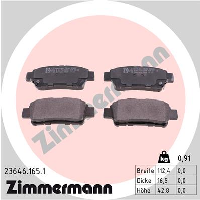 Brake Pad Set, disc brake (Rear axle)  Art. 236461651