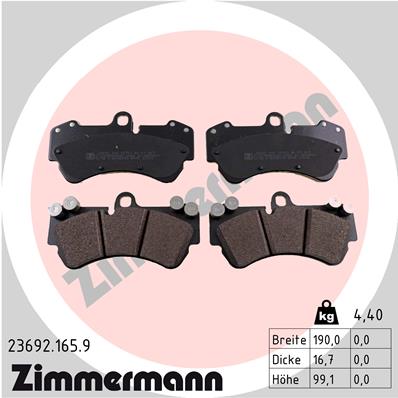 Brake Pad Set, disc brake (Front axle)  Art. 236921659