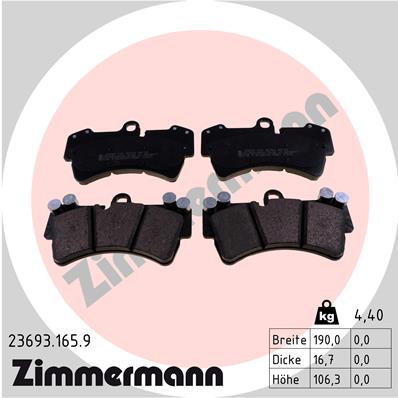 Brake Pad Set, disc brake (Front axle)  Art. 236931659