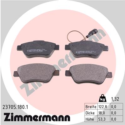 Brake Pad Set, disc brake (Front axle)  Art. 237051801