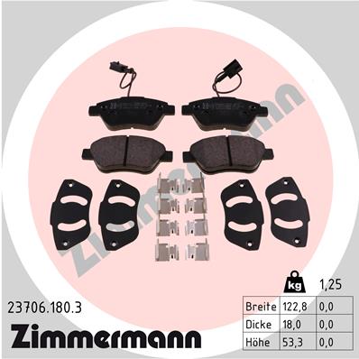 Brake Pad Set, disc brake (Front axle)  Art. 237061803