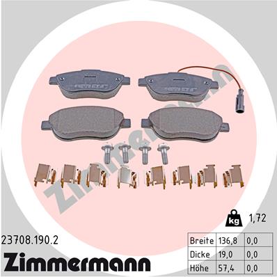 Brake Pad Set, disc brake (Front axle)  Art. 237081902