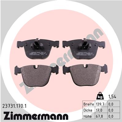 Brake Pad Set, disc brake (Rear axle)  Art. 237311701