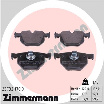 Brake Pad Set, disc brake (Rear axle)  Art. 237321709