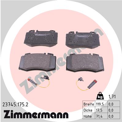 Brake Pad Set, disc brake (Front axle)  Art. 237451752