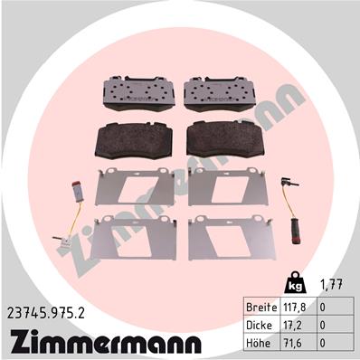 Brake Pad Set, disc brake (Front axle)  Art. 237459752