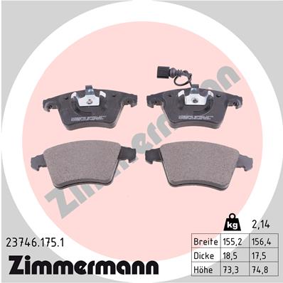 Brake Pad Set, disc brake (Front axle)  Art. 237461751