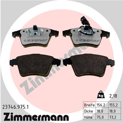 Brake Pad Set, disc brake (Front axle)  Art. 237469751