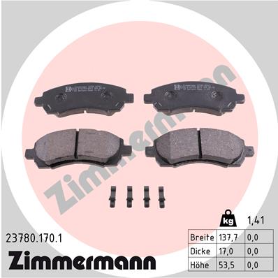 Brake Pad Set, disc brake (Front axle)  Art. 237801701