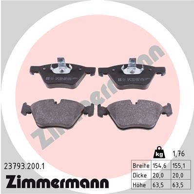 Brake Pad Set, disc brake (Front axle)  Art. 237932001