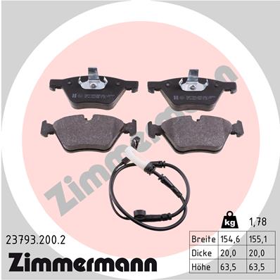 Brake Pad Set, disc brake (Front axle)  Art. 237932002