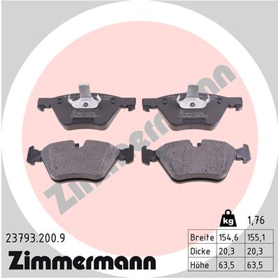 Brake Pad Set, disc brake (Front axle)  Art. 237932009