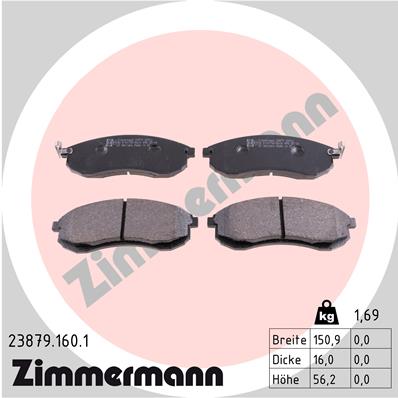 Brake Pad Set, disc brake (Front axle)  Art. 238791601