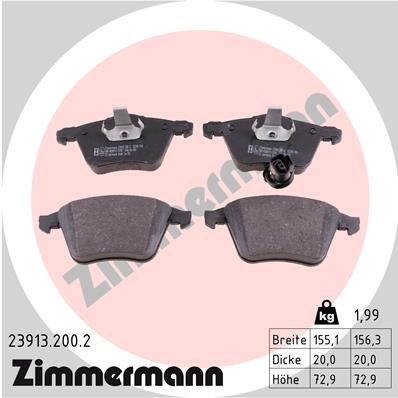 Brake Pad Set, disc brake (Front axle)  Art. 239132002