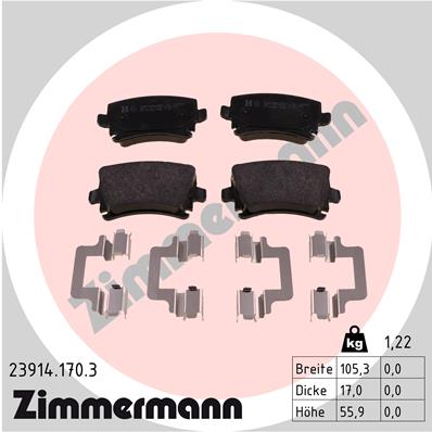 Brake Pad Set, disc brake (Rear axle)  Art. 239141703