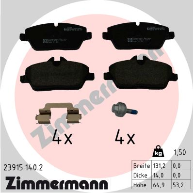 Brake Pad Set, disc brake  Art. 239151402