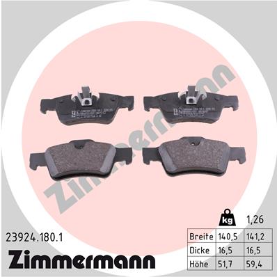 Brake Pad Set, disc brake (Rear axle)  Art. 239241801