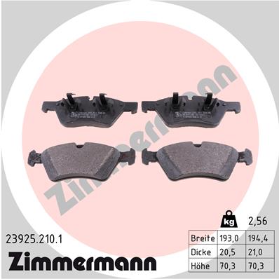 Brake Pad Set, disc brake (Front axle)  Art. 239252101