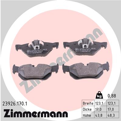 Brake Pad Set, disc brake (Rear axle)  Art. 239261701