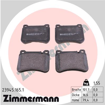 Brake Pad Set, disc brake (Front axle)  Art. 239451651