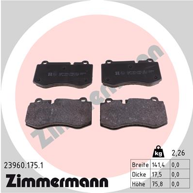 Brake Pad Set, disc brake (Front axle)  Art. 239601751