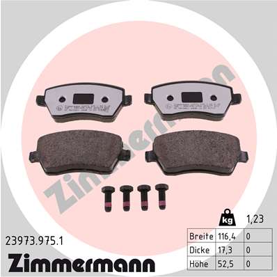 Brake Pad Set, disc brake (Front axle)  Art. 239739751