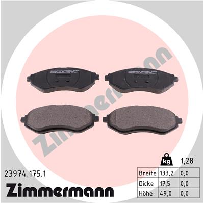 Brake Pad Set, disc brake (Front axle)  Art. 239741751