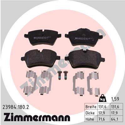 Brake Pad Set, disc brake (Front axle)  Art. 239841802