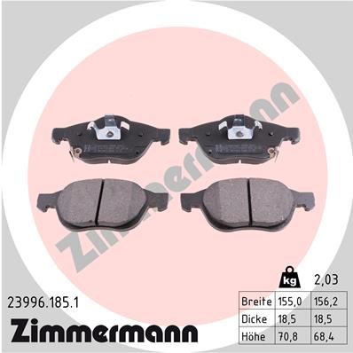 Brake Pad Set, disc brake (Front axle)  Art. 239961851