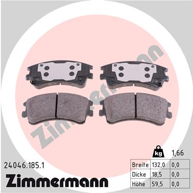 Brake Pad Set, disc brake (Front axle)  Art. 240461851