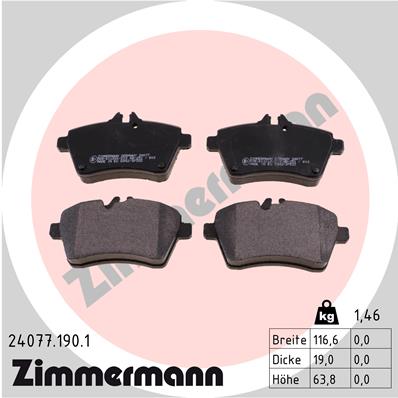 Brake Pad Set, disc brake (Front axle)  Art. 240771901