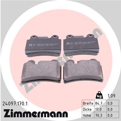 Brake Pad Set, disc brake (Rear axle)  Art. 240971701