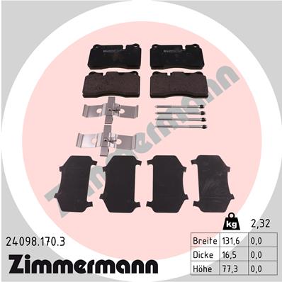 Brake Pad Set, disc brake (Front axle)  Art. 240981703