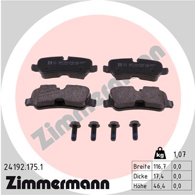 Brake Pad Set, disc brake (Rear axle)  Art. 241921751