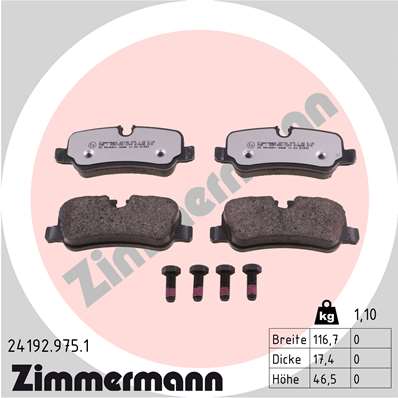 Brake Pad Set, disc brake (Rear axle)  Art. 241929751