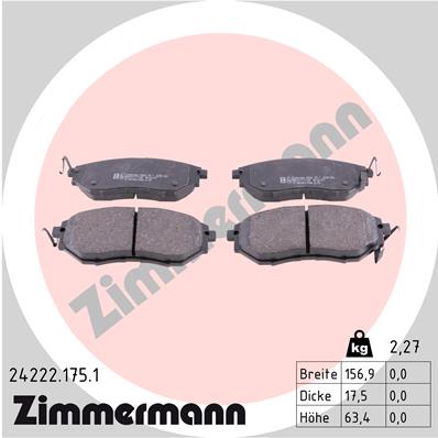 Brake Pad Set, disc brake (Front axle)  Art. 242221751