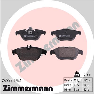 Brake Pad Set, disc brake (Rear axle)  Art. 242531751