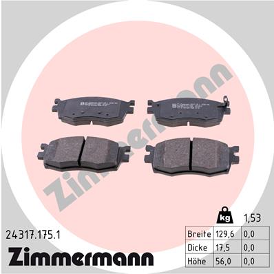 Brake Pad Set, disc brake (Front axle)  Art. 243171751