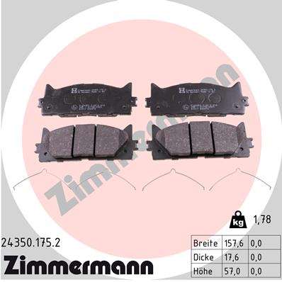 Brake Pad Set, disc brake (Front axle)  Art. 243501752