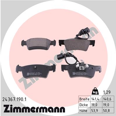 Brake Pad Set, disc brake (Rear axle)  Art. 243671901