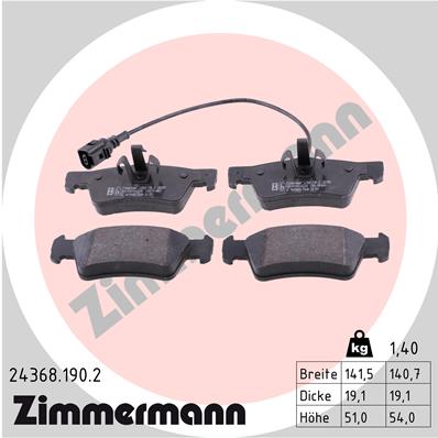 Brake Pad Set, disc brake (Rear axle)  Art. 243681902