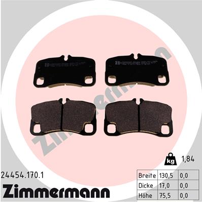 Brake Pad Set, disc brake (Rear axle)  Art. 244541701