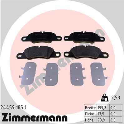 Brake Pad Set, disc brake (Front axle)  Art. 244591851