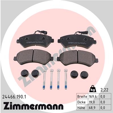 Brake Pad Set, disc brake (Front axle)  Art. 244661901