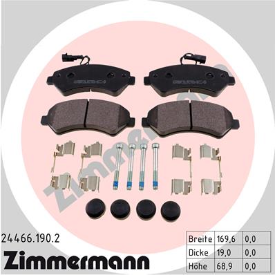 Brake Pad Set, disc brake (Front axle)  Art. 244661902