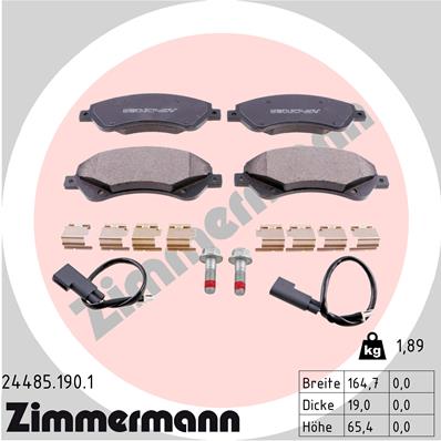 Brake Pad Set, disc brake (Front axle)  Art. 244851901