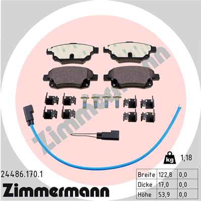 Brake Pad Set, disc brake (Rear axle)  Art. 244861701