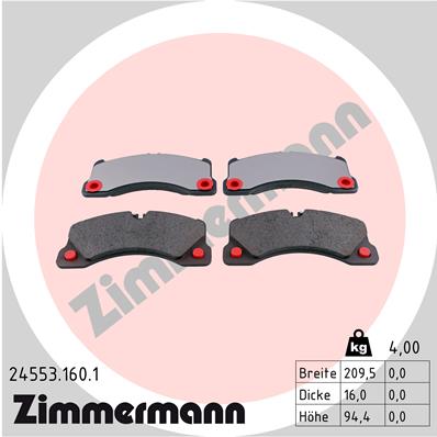 Brake Pad Set, disc brake (Front axle)  Art. 245531601