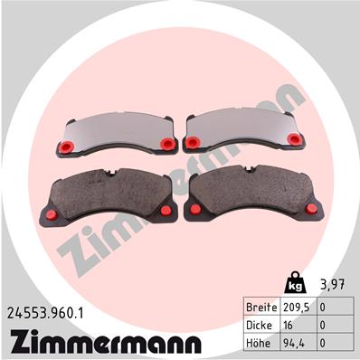 Brake Pad Set, disc brake (Front axle)  Art. 245539601